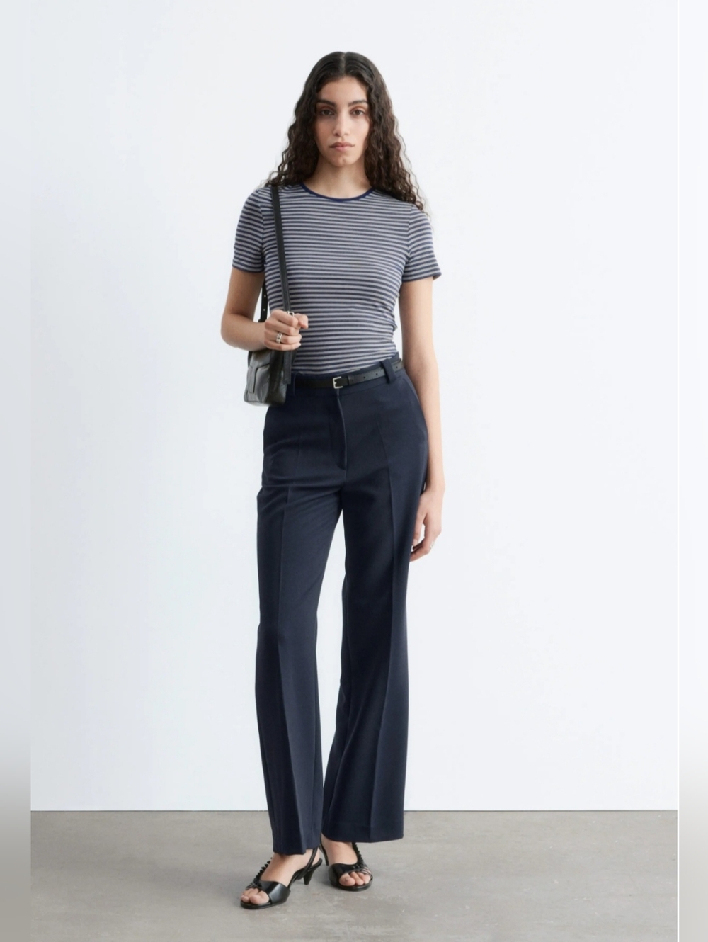 & Other Stories Straight-leg Press-Crease Trousers. Size 10